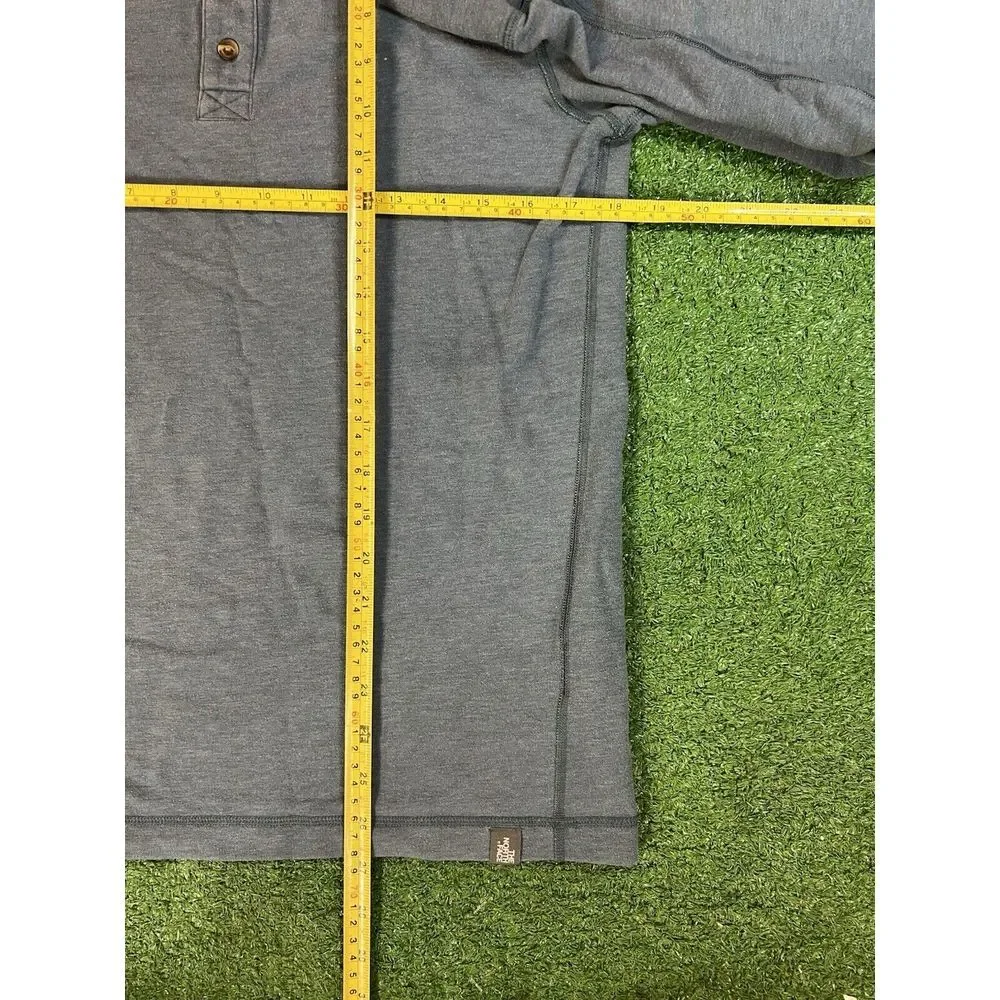 The North Face Henley‎ Shirt Mens Small Blue Long Sleeve Outdoors Casual